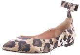 Thumbnail for your product : RED Valentino Satin Cheetah Print Flats