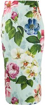 Thumbnail for your product : Dolce & Gabbana Floral Print Pencil Skirt