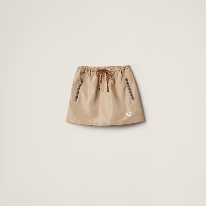 ミニスカート MiuMiu | Striped boucle miniskirt MG2152_14HO_F0C56_S_OOO Miu Miu Striped bouclé miniskirt | miumiu | REVERSIBLE