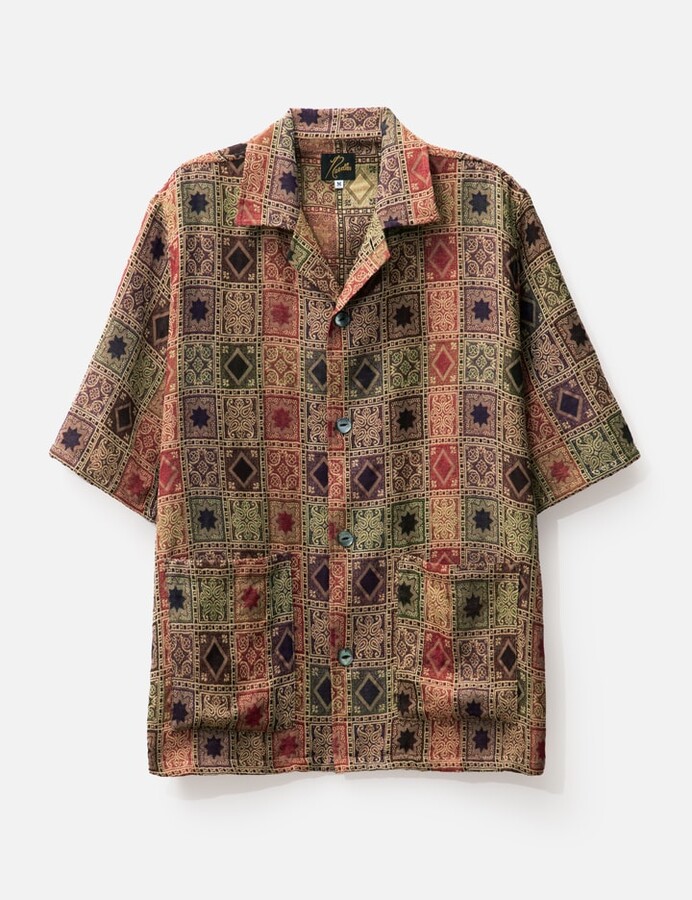 トップス Needles Cabana Shirt-Poly India Jq 24SS cabana-shirt-poly-india-jq.jpg