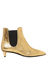 Thumbnail for your product : Giuseppe Zanotti 35mm Python Printed Leather Ankle Boots