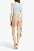Thumbnail for your product : Jonathan Simkhai Cold-shoulder knitted turtleneck sweater