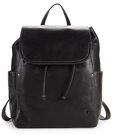 frye olivia leather backpack