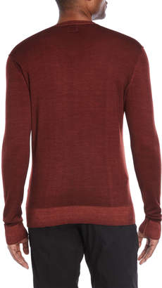 C.P. Company V-Neck Reverse Seam Sweater