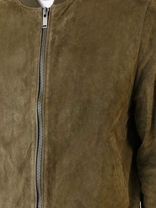 Desa Collection leather bomber jacket