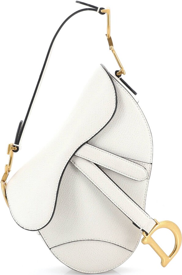 Christian Dior Saddle Handbag Leather Mini
