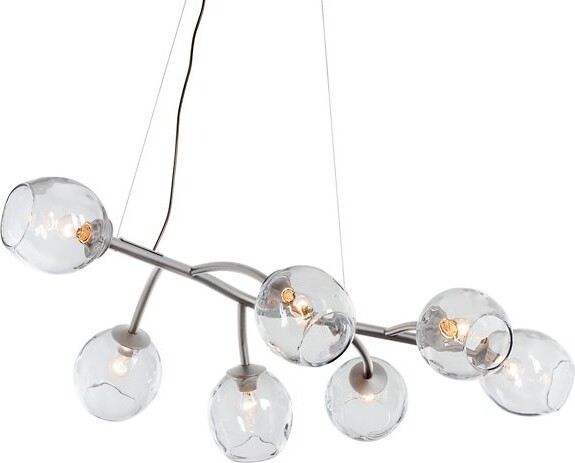 Hubbardton Forge Vine Linear Chandelier in Bronze Size: 7 light