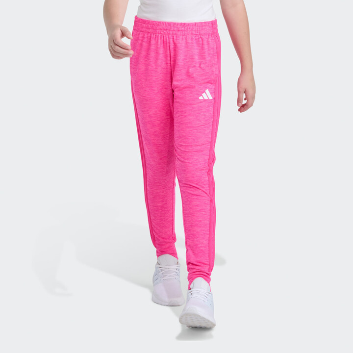 Elastic Waistband 3-Stripe Mélange Jogger