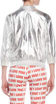 Thumbnail for your product : Blugirl Metallic Leather Bomber Jacket
