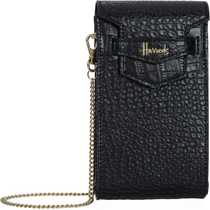 Womens Harrods black Glitter London Wallet | Harrods UK