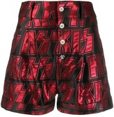 Thumbnail for your product : Philipp Plein Kiss embroidered shorts