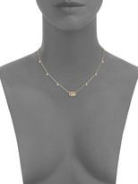Thumbnail for your product : Gucci Running G 18K Yellow Gold & Diamond Station Necklace