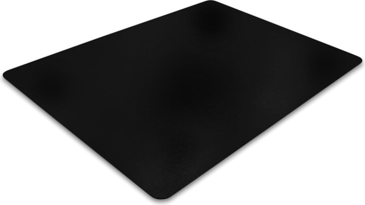 Floortex Advantagemat® Black Vinyl Rectangular Chair Mat for Hard Floor - 29.5" x 47"
