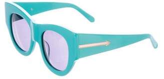 Karen Walker Tinted Cat-Eye Sunglasses