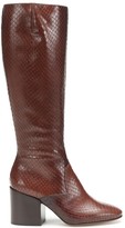 Thumbnail for your product : Dries Van Noten Embossed leather boots