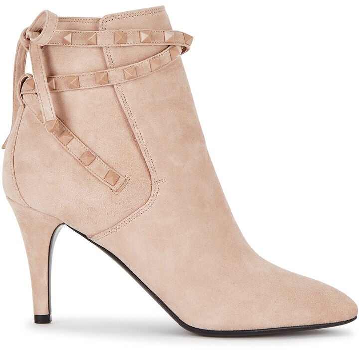 blush suede boots