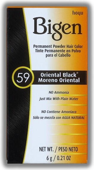 Bigen BIGENOrientalBlack#59PermanentPowderHairColor|NoAmmonia|(0.21oz)