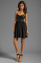 Thumbnail for your product : Blaque Label Leather Detail Mini Dress
