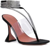 Thumbnail for your product : Amina Muaddi Crystal Ankle Sandals