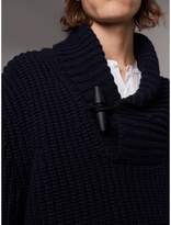 Thumbnail for your product : Burberry Shawl Collar Wool Cashmere Sweater