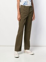 Thumbnail for your product : Aspesi Low-Waist Flared Trousers