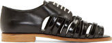 Thumbnail for your product : Band Of Outsiders Black Strappy Derby Flats