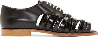 Band Of Outsiders Black Strappy Derby Flats