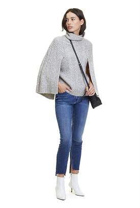 Country Road Cable Mock Neck Cape