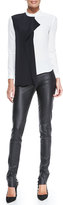 Thumbnail for your product : Roland Mouret Mortimer Stretch Leather Cigarette Pants