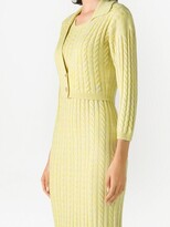 Thumbnail for your product : St. John cable knit V-neck cardigan