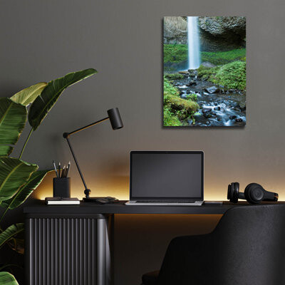 Epic Art 'Oregon Waterfall' By Tim Oldford, Acryli \