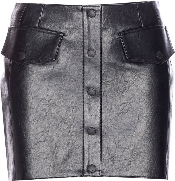 Patrizia Pepe Buttoned Mini Skirt