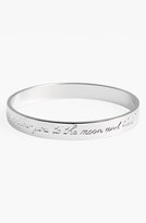 Thumbnail for your product : Kate Spade 'idiom - Follow You To The Moon' Engraved Bangle