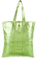 Thumbnail for your product : Burberry Large Metallic Leather Tote