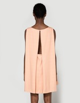 Thumbnail for your product : Silk Boatneck Dress in Peach