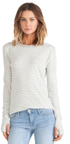 Thumbnail for your product : Enza Costa Cashmere Stripe Loose Crew