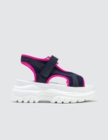 Thumbnail for your product : Joshua Sanders Fuxia Spice Scuba Sandals