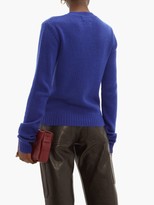 Thumbnail for your product : Bottega Veneta Exaggerated-sleeve Cashmere-blend Sweater - Blue