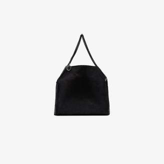 Stella McCartney black Falabella chain detail faux leather shoulder bag