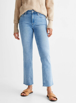 Paige Cindy bleached ankle-length straight jean