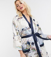 Thumbnail for your product : Lindex Exclusive landscape print maxi kimono