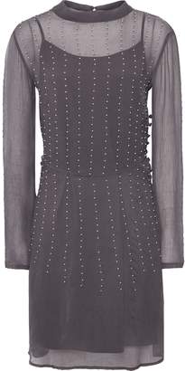 Reiss Camile Embellished Fit And Flare Dress