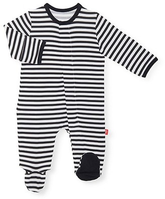 Magnetic Me Baby's Raise The Woof Stripe Footie