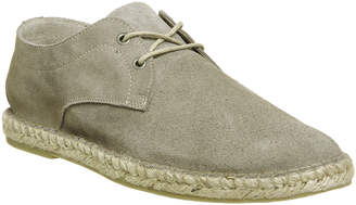 Office Beach Lace Up Espadrilles New Beige Suede