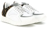 Thumbnail for your product : Fendi Kids Logo Low-Top Sneakers