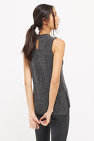 Thumbnail for your product : Oasis GLITTER HIGH NECK TOP [span class="variation_color_heading"]- Silver[/span]
