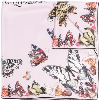 Alexander McQueen Butterfly Decay silk scarf