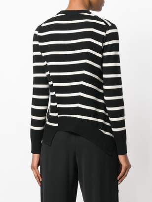 Proenza Schouler asymmetric striped sweater