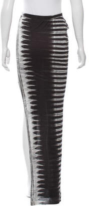 Helmut Lang Draped Printed Skirt