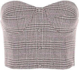 Rotate by Birger Christensen Peggy Checked Top